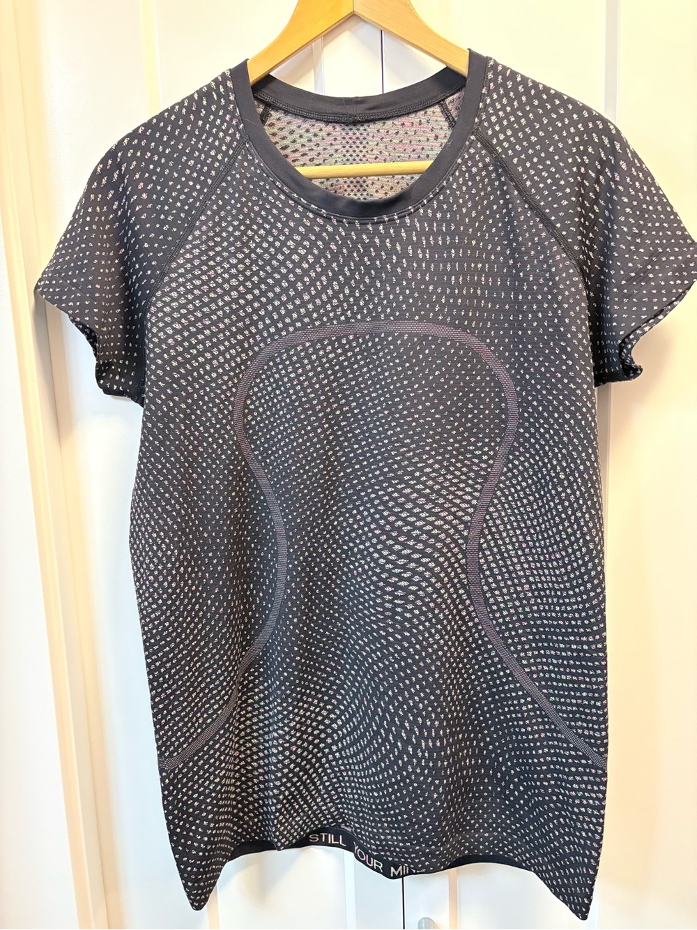 lululemon rare colourway multicoloured swiftly tech tee size 12